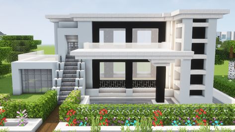 This tutorial will teach you how to build a Modern House in Minecraft – and it'll be simple enough for even beginners to understand. After watching this tutorial, you'll be able to build a Modern House in no time! #minecraft #minecraftmodernhouse #minecraftmodernhousetutorial #minecrafthousetutorial Modern House In Minecraft, House In Minecraft, A Modern House, Minecraft Modern, Minecraft House Tutorials, Be Simple, Concrete House, Minecraft Tutorial, Minecraft Builds