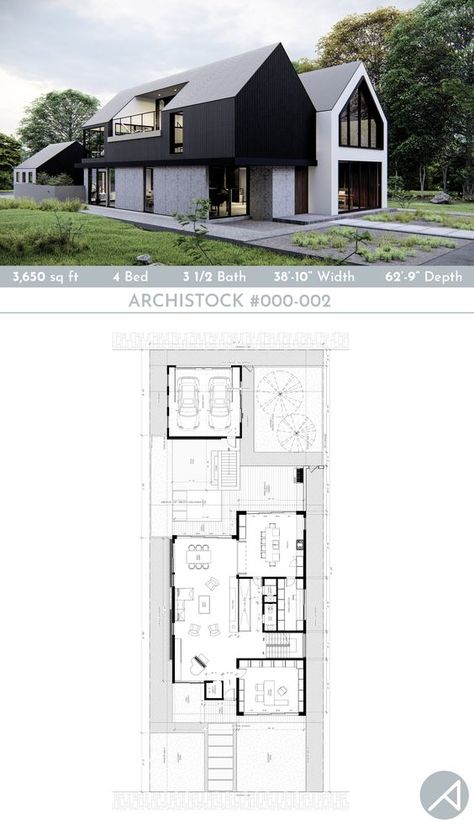 Detached House Plan, Indoor Outdoor Living House Plans, 4 Bedroom Scandinavian House Plans, Small Scandinavian House Plans, Basement Garage House Plans, Modern House Plans 3 Bedroom, Modern Scandinavian House Plans, Nordic House Plans, Scandinavian House Plan