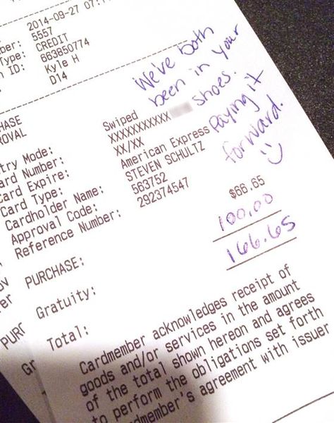 Couple leaves large tip 4 bad service Makenzie Schultz receipt  #Amazmerizing Server Life, Guys Night, Pay It Forward, Faith In Humanity, Random Acts Of Kindness, Always Remember, Cool Things To Make, Iowa, Good News