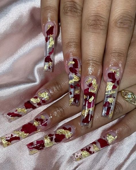 Encapsulated Nails, Luminous Nails, Acrylic Nail Shapes, Finger Nail Art, Swarovski Nails, Nails Now, Cute Acrylic Nail Designs, Exotic Nails, Long Acrylic Nails Coffin