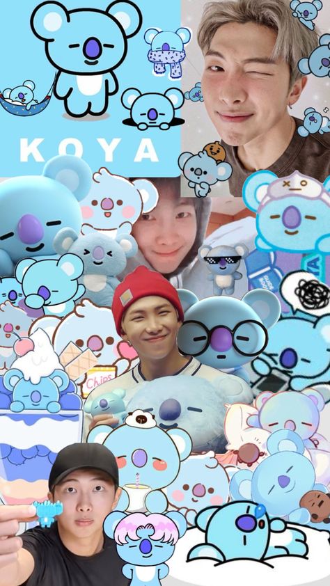 🩵Koya🩵 #bts#rm#koya #bt21 Koya Bt21, Bts Collage, Collage Pics, Anime Bts, Rap Lines, Army Wallpaper, Rm Namjoon, I Cant Wait, Bts Rm