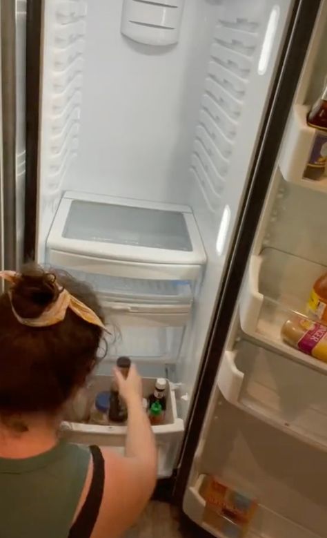 STOCKING the fridge after a grocery haul feels great – until you try to put away a bag of baby carrots and find sludgy, forgotten fruits or vegetables tucked in the produce drawer. To make meals easier and waste less food, one mom decided to break all the rules about where things go in the […] Empty Foodstuffs Fridge, Empty Food Stuff Kitchen, No Food Stuff In The Fridge, No Food In Fridge, Foodstuffs In Fridge, Empty Fridge Meals, Empty Food Stuff Fridge, Store Food In Fridge, Food In Fridge