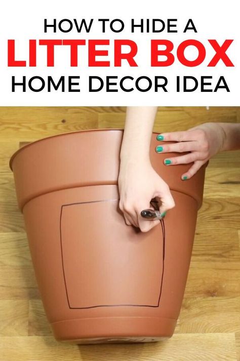 Hidden Litter Boxes Diy, Cat Litter Box Diy, Hidden Cat Litter, Litter Box Ideas, Hiding Cat Litter Box, Diy Litter Box, Hidden Litter Boxes, Diy Stool, Cat House Diy