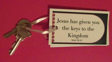 Agape Ideas For Men, Emmaus Agape, Church Gifts Ideas, Walk To Emmaus, Agape Ideas, Keys To The Kingdom, Agape Gifts, Secret Sister Gifts, Retreat Gifts