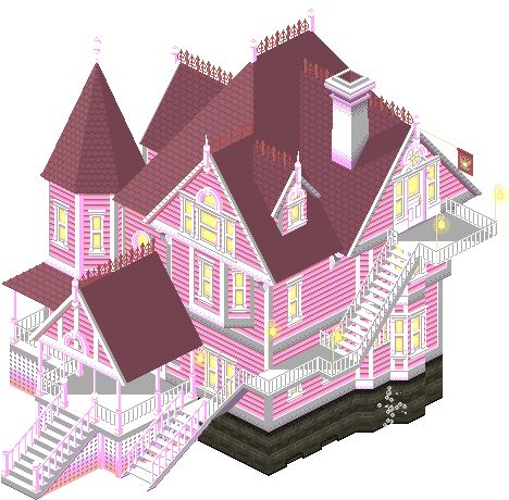 Coraline House, House Plans With Pictures, Coraline Doll, Coraline Jones, Bloxburg Decals Codes, Pink Palace, Cardboard Sculpture, Diy Doll Miniatures, House Design Pictures