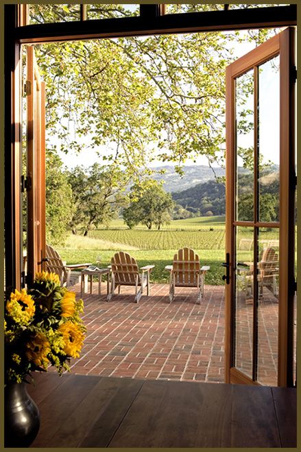 Wendy Posard and Associates | San Francisco Marin Architects | Architects & Interior Designers Open Door, Earthship, Three Sisters, Window View, Through The Window, Lighting Ideas, Tv Unit, Home Look, Country Life