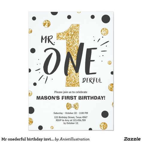 Birthday Invitations For Men, Mr Onederful Birthday Party Ideas, Onederful Birthday Invitation, Mr Onederful Birthday Invitations, Mr Onederful Birthday, Boys First Birthday Party, Mr Onederful, Boys First Birthday Party Ideas, Baby Boy 1st Birthday Party