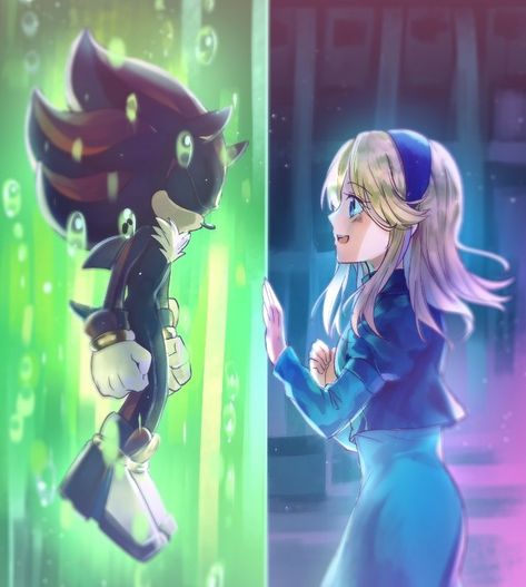 Maria And Shadow Fanart, Sonic Shadow And Maria, Shadow And Maria Comics, Sonic Maria Robotnik, Shadow The Hedgehog And Maria, Maria And Shadow, Maria Sonic, Shadow X Amy, Sonic Y Shadow