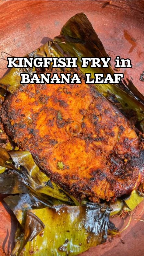 Banana Leaf Wrapped Fish, Fish Recipes Indian Style, Innovative Recipes, Kashmiri Chilli, Masala Fries, Kerala Recipes, Plantain Leaves, Ginger Garlic Paste, Goan Recipes