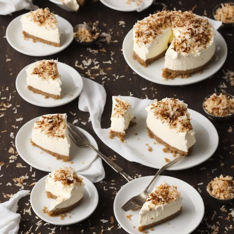 Mounds Coconut Cheesecake Recipe Recipe | Recipes.net Mounds Bars Recipe, Cheesecake Parfait Recipes, Cookie Crust Recipe, Maple Almond Butter, Chocolate Chunk Cookie Recipe, Choco Chip Cookies, Cheesecake Parfaits, Coconut Cheesecake, Cheesecake Bar Recipes