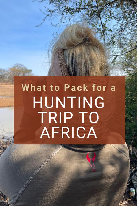 Essential items you should pack for your African hunting trip: Packing for a hunting trip to Africa requires careful consideration of the varying climate, terrain, and regulations. We recently visited Zingela Limpopo Safaris in South Africa. Most items below you'll find other places on the internet, but, a few are secret tips and tricks we learned the hard way! African Hunting Safari, Women Deer Hunting, Hunting Gear For Women, Africa Hunting, Outdoorsy Women, African Hunting, Ice Fishing Tips, South Africa Trip, Outdoorsy Girl