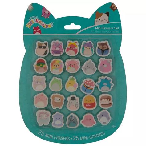 Mini Squishmallow Erasers | Hobby Lobby | 2339000 Squishmallow Party Favors, Squishmallow Birthday Party Ideas, Squishmallow Birthday Party, Squishmallow Party, 7th Birthday Party Ideas, Kids Toy Shop, Sleepover Birthday Parties, Cute School Stationary, Hello Kitty Jewelry