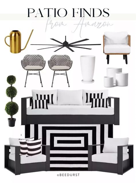 Obsessed with this outdoor patio look - all from Amazon! Everything is linked on my LTK below Black Patio Furniture, Outdoor Patio Decor, Amazon Home, White Area Rug, Patio Decor, Outdoor Patio, Patio Furniture, Furniture Decor, Area Rugs