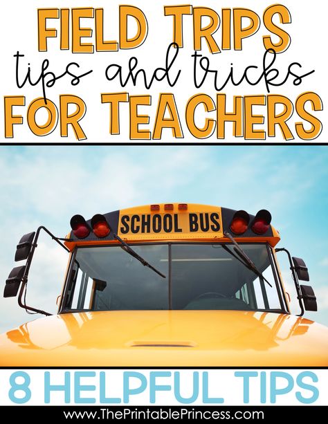 Field trips are never stress free. But planning field trips for your Prek, Kindergarten, or First Grade classroom can be less stressful and more organized with a few basic tips and strategies. It's important that you are prepared, your chaperones are prepared, and that you've established rules and routines with your students before you leave. Click through to read more tips and tricks before you leave on your next field trip! You'll also find some words of advice for during the trip and when you Field Trip Tips For Teachers, Prek Field Trip Ideas, Field Trip Checklist Teachers, Field Trip Preparation, Field Trip Essentials For Teachers, Field Trip Backpack, Field Trip Bus Ride Activities, What To Take On A School Field Trip, Field Trip Necessities