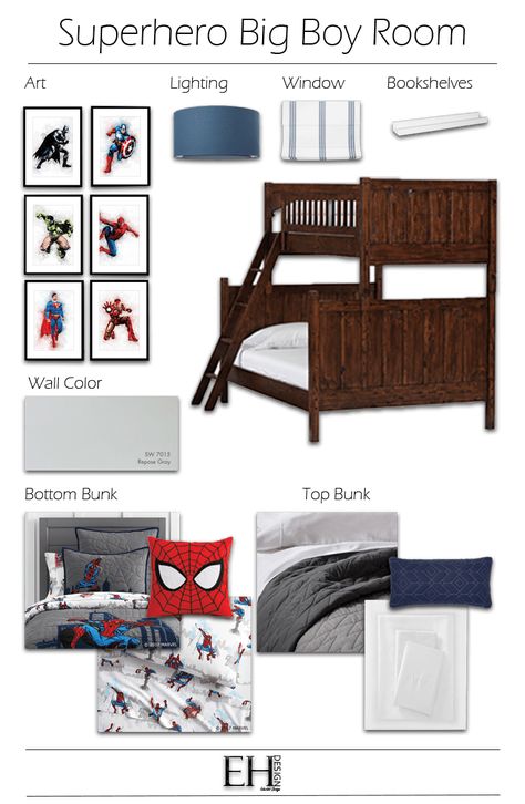 Superhero Bedroom Ideas, Kids Bedroom Space, Hero Bedroom, Transformation Design, Super Hero Room, Horse Bedroom, Bedroom Transformation, Boys Bedroom Furniture, Superhero Bedroom