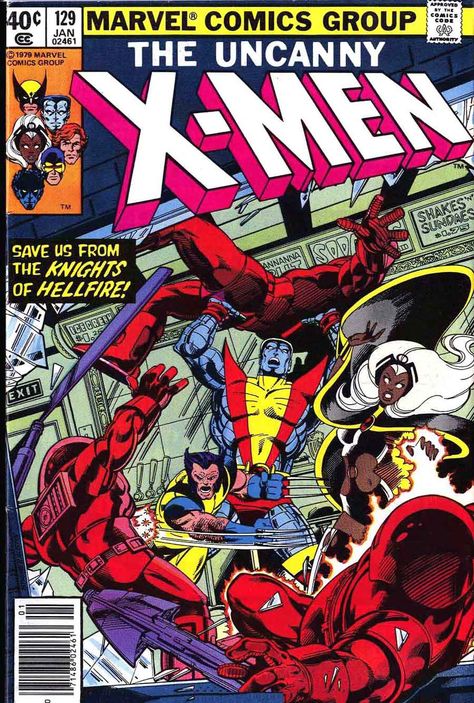 john byrne x-men | men #129 - John Byrne art & cover (1st Kitty Pryde, 1st Emma Frost) John Byrne Art, Comic Book Cover Art, Marvel Comic Covers, Marvel Covers, X Men Comics, Marvel Comics Covers, Michael Turner, Kitty Pryde, Univers Marvel