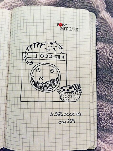 Day 239 | | doodle | drawing | illustration | washing machine | cat | cat life | cat lady | relax | laundry | creativity is my new Black   [L] Washing Machine Doodle, Washing Machine Drawing, Laundry Drawing, Laundry Doodle, Washing Machine Illustration, Doodle Easy, Wash Drawing, Staedtler Pens, Doodles Sketches