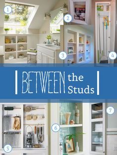 Kitchen Storage Between Studs, Between The Stud Storage, Recessed Shelves Between Studs, Using Space Between Wall Studs, Bookshelf Between Studs, Shelves In Between Studs, Closet Between Studs, Diy Between The Studs Storage, Bookcase Between Studs