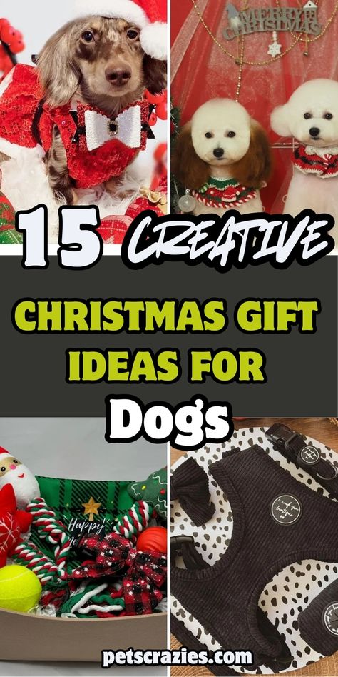 Looking for the perfect Christmas gift for your dog? 🎄🐾 Check out these 15 thoughtful ideas that’ll make their tail wag with joy! 20 Christmas Gift Ideas, Dog Christmas Presents, Dog Gift Ideas, Cozy Beds, Dogs Christmas, Ideas For Dogs, Creative Christmas Gifts, Dog Sweaters, Dog Christmas