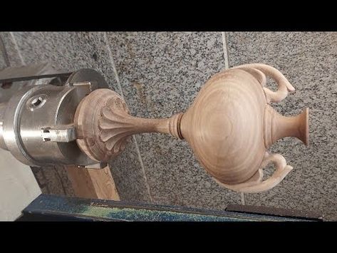 Woodturning Videos, Turned Vase, Black Kitchen Decor, Woodturning Art, Turning Projects, Wood Joints, Wooden Vase, Wood Turning Projects, Wood Lathe