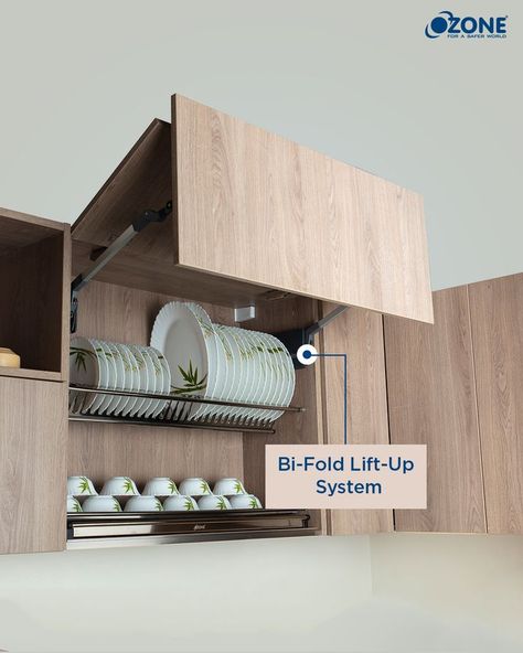 It’s time to reimagine overhead cabinets with Ozone’s Bifold Lift-Up system. It  gives the kitchen an undreamt elegance and lightness, with its weight carrying capacity and convenient operation.

#Ozone #Hardware #OzoneHardware #DoorHardware #HomeHardware #InteriorDesign #InteriorDecorating #HomeDesign #KitchenFittings #Kitchen #KitchenCabinet #OverheadCabinet Flip Up Kitchen Cabinets, Lift Up Cabinet Doors Kitchens, Kitchen Overhead Cabinets Design, Lift Up Cabinet Door, Bifold Kitchen Cabinet Doors, Kitchen Overhead Cabinets, Italian Kitchen Cabinets, Overhead Cabinet, Tiny Kitchens