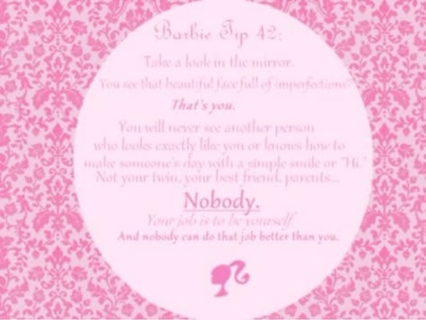 Barbie Sayings, Barbie Facts, Barbie Tips, Princess Lifestyle, Mottos To Live By, Barbie Quotes, Barbie Basics, My Vanity, Girl Facts