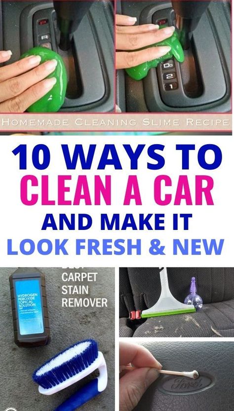 How To Deep Clean Car Seats, Car Interior Cleaner Diy, How To Detail A Car, How To Clean The Inside Of Your Car, Inside Car Cleaning Hacks, Diy Car Cleaning Hacks, How To Keep Car Clean, Car Cleaning Tools, How To Detail A Car Like A Pro