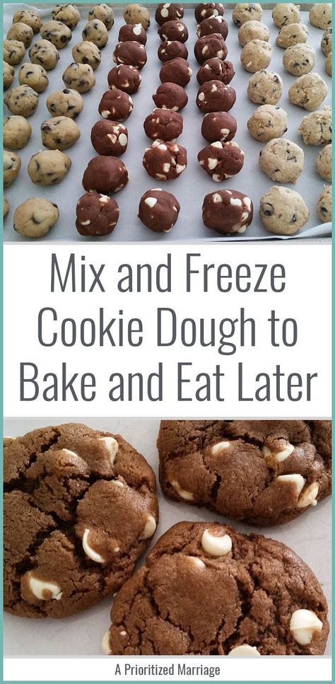 Cookie Dough For Freezing, Make Ahead Freezer Cookie Dough, Make And Freeze Cookie Dough, Cookies Freezer Friendly, Cookie Recipes You Can Freeze, Freeze Ahead Cookie Dough, Cookie Dough Recipes To Freeze, Cookies That Freeze Well Christmas, Best Cookie Dough To Freeze