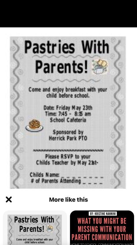 Pastries With Parents, Pta Membership, Pta Events, Pta Moms, Pta Fundraising, Family Involvement, School Pto, Pta School, Parent Involvement