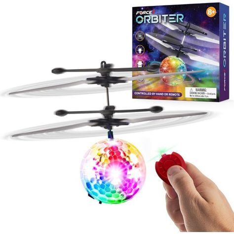 In the realm of exciting and innovative toys, the TWO PACK of Light Up Flying Orb Ball steals the spotlight, offering a thrilling blend of technology and entertainment. Priced at an irresistible $14.99 (originally $39.98) with a staggering 63% discount, this hand-operated drone promises a captivating experience for kids and adults alike. Let's delve into the details of this mesmerizing device that guarantees hours of fun for the whole family.   Fly Your UFO with the Force1 Orbiter Flying… Orb Chandelier, Flying Toys, Mini Drone, Sensors Technology, Mini Hands, Bright Led Lights, Stem Toys, Ball Lights, Heart For Kids