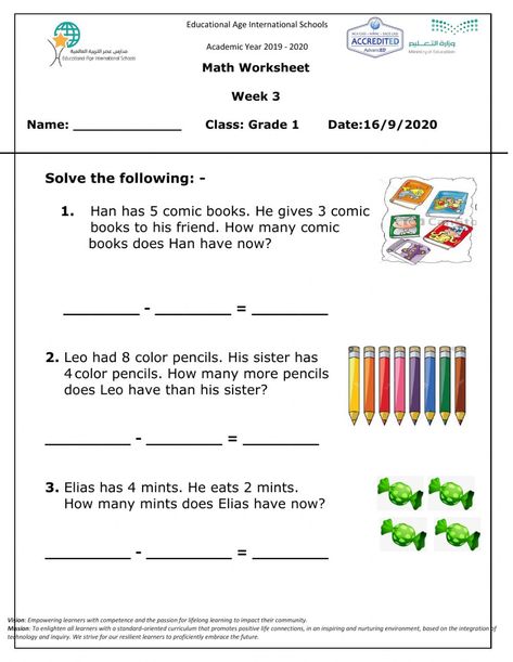 Word Problems Kindergarten, Live Worksheet, Problem Solving Worksheet, First Grade Reading Comprehension, Cvc Words Kindergarten, Addition Word Problems, Mathematics Worksheets, Subtraction Word Problems, 1st Grade Math Worksheets