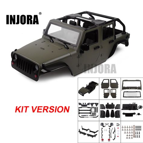 Car Jeep Wrangler, Rc Jeep, Traxxas Slash 4x4, Open Car, Rc Car Bodies, Car Jeep, Rc Rock Crawler, Opening Car, Campervan Life