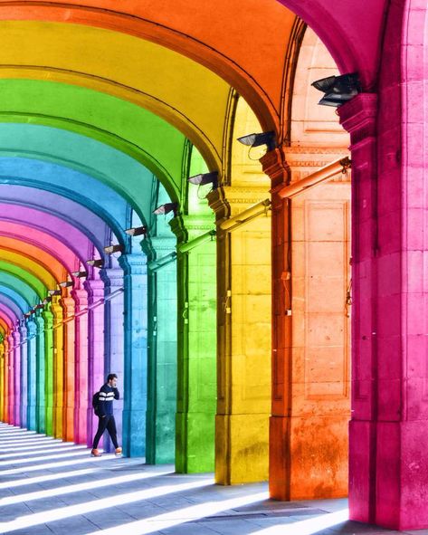 ramzy 2 | My OBT Colored Walls, Stim Board, Rainbow Pictures, Rainbow Photography, Colorful Places, Colourful Buildings, Rainbow Aesthetic, Taste The Rainbow, Rainbow Art