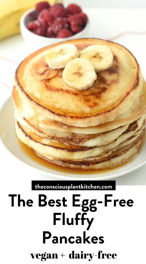 Egg Free Dairy Free Pancakes, Gluten And Egg Free Pancakes, Egg And Dairy Free Pancakes, Gluten Free Dairy Free Egg Free Pancakes, Dairy And Egg Free Pancakes, Flax Egg Pancakes, Eggless Dairy Free Breakfast Ideas, Egg Free Dairy Free Recipes, Gluten Free Dairy Free Egg Free Breakfast