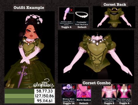 Whimsy Witch Corset Hacks Royale High, Steampunk Fashion Royal High, Masquerade Outfit Ideas Royale High, Royal High Outfit Hacks Corset, Good Vs Evil Outfit Royale High, Royale High Clothing Hacks, Royalty Royale High Outfit, Alice In Wonderland Royale High, Royale High Outfit Hacks Cheap