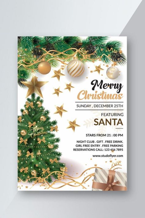 Christmas Party Flyer Design Template#pikbest#templates Christmas Advertising Design, Christmas Brochure, Party Flyer Design, Christmas Poster Design, Christmas Party Flyer, Christmas Flyer Template, Graphic Design Inspiration Poster, Christmas Advertising, Merry Christmas Poster