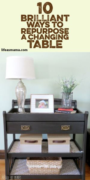 10 Brilliant Ways To Repurpose A Changing Table Changing Table Repurpose, Table Upcycle, Wooden Home Decor, Baby Changing Table, Wooden Home, Bohol, Diy Hanging, Upcycled Crafts, Baby Changing