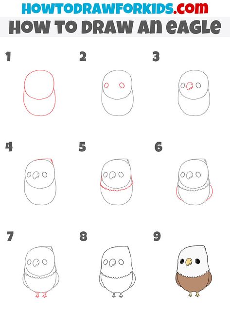 Eagle Drawings Easy, Simple Eagle Drawing, Eagle Drawing Simple, How To Draw A Egale Step By Step Easy, Drawing Eagle Easy, Draw Eagle, Eagle Drawing Easy, Eye Step By Step, Painted Clipboards