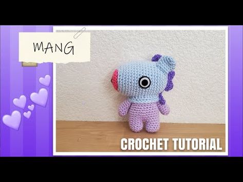 Chimmy Amigurumi Tutorial – Miss Dolkapots Krafties Bt21 Mang, Crochet Bookmark Pattern, Make Tutorial, Amigurumi Tutorial, Crochet Bookmarks, Youtube Tutorials, Soft Yarn, Crochet Dolls, Crochet Animals