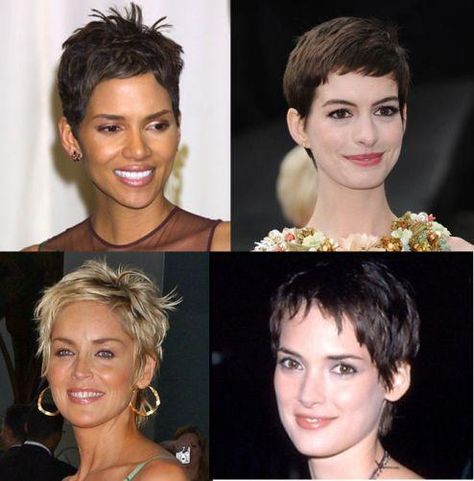 who suits a pixie haircut Pixie Cut Square Face, Really Short Haircuts, Rectangle Face Shape, Women With Short Hair, Very Short Pixie Cuts, Diamond Face Hairstyle, Short Cropped Hair, Rectangle Face, Haircut For Square Face