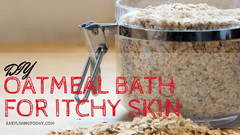 Oatmeal Bath For Itchy Skin, Bath For Itchy Skin, Diy Oatmeal Bath, Diy Oatmeal, Oatmeal Bath, Skin Care Routine For 20s, Dry Skin Remedies, Skin Care Steps, Dry Skin Care