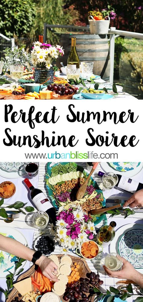 Soiree Party, Summer Food Party, Dinner Party Summer, Wine Event, Wine Pairings, Summer Patio, Patio Party, Summer Wines, Wine Food Pairing