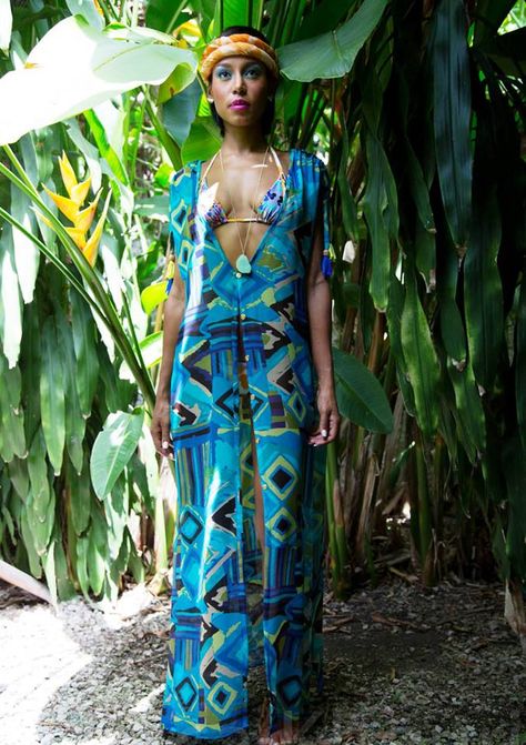 Ocean Fashion Design, Jamaican Fashion, Jamaican Clothing, Fashion Design Men, Caribbean Fashion, Music And Dance, Ocean Floor, Culture Clothing, Trendy Bikinis