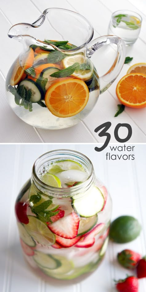 30 Fabulous Ways to Brighten up Your Water Serving Water At Party, Water With Fruit In It For Party, Diy Infused Water, Flavored Water Recipes Party, Natural Water Flavoring, Fruited Water, Sparkling Water Bar, Water Add Ins, Adult Lemonade