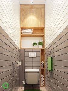 Top 50 Beautiful Small Bathroom Ideas - Engineering Discoveries Small Toilet Design, Space Saving Toilet, Beautiful Small Bathrooms, Small Toilet Room, Bad Inspiration, Toilet Room, Small Bathroom Makeover, Small Toilet, Steam Showers Bathroom