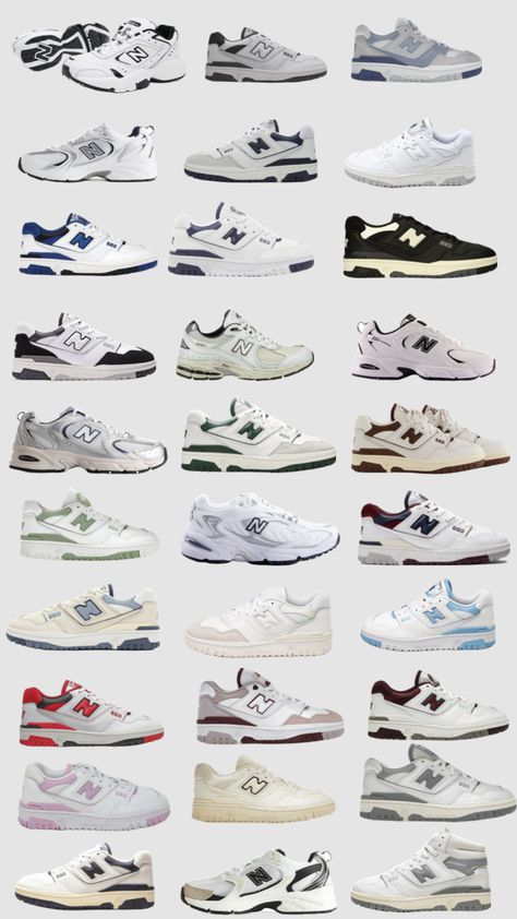 Shoe Collage, Zapatillas New Balance, Trendy Shoes Sneakers, Dr Shoes, Pretty Shoes Sneakers, All Nike Shoes, Shoes Outfit Fashion, Shoe Wishlist, Look Retro