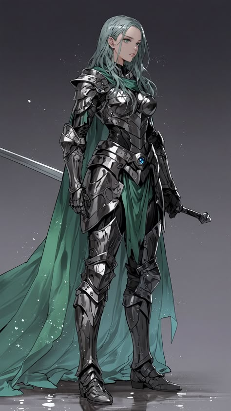 Female Legionnaire, Knights Armour, Battle Maid, Anime Armor Female, Woman In Armor Art, Anime Fighter Female, Armor Woman, Lady Knight Art, Anime Warrior Female