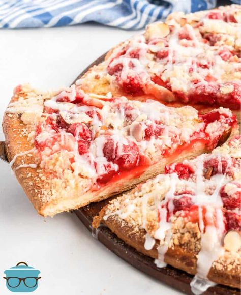 Cherry Dessert Pizza, Almond Coffee Cake Recipes, Almond Coffee Cake, Almond Coffee, Butter Cakes, Raspberry Almond, Raspberry Recipes, Cherry Desserts, Pound Cakes