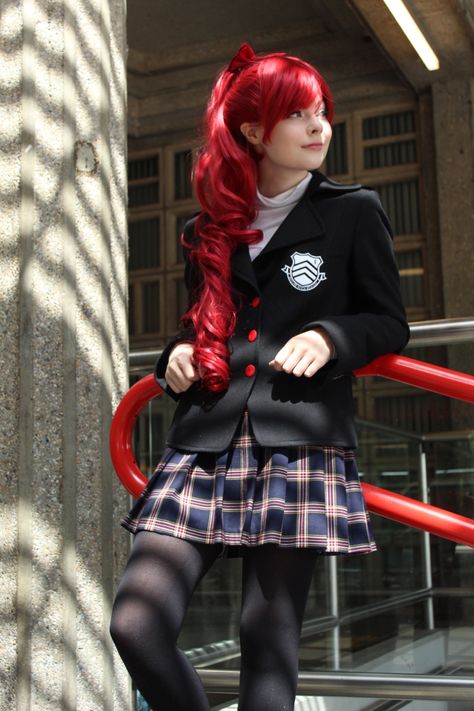 My cosplay of sumi! Cosplayer: pixelclip_ photographer: cos.skye Persona Cosplay, Kasumi Cosplay, Persona 5 Cosplay, Persona 5 Royal, Video Game Cosplay, Persona 4, Punk Girl, Cosplay Characters, Photoshoot Inspo