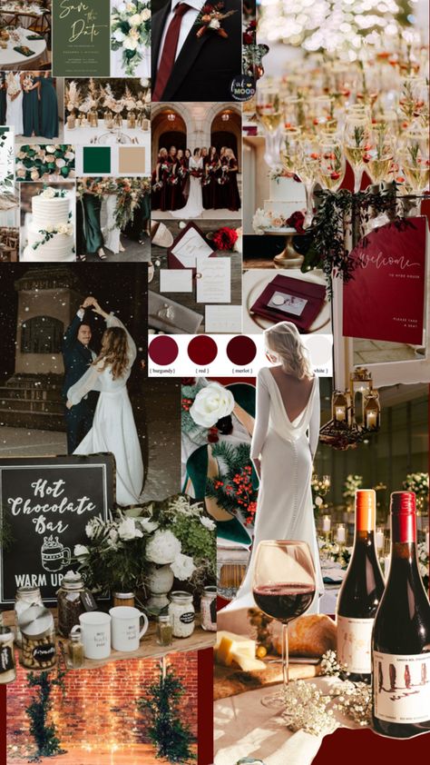 Clay Elegant Winter Wedding Moodboard Winter Wedding Color Palette 2024, Vintage Winter Wedding Aesthetic, Cozy Winter Wedding Aesthetic, Winter Wedding Palette, Wedding Colors Winter, Winter Wedding Aesthetic, Small Winter Wedding, Vintage Winter Weddings, Winter Wedding Color Palette